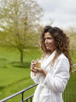 Bath & Living Aquanova Aquanova MYA bathrobe Ivory