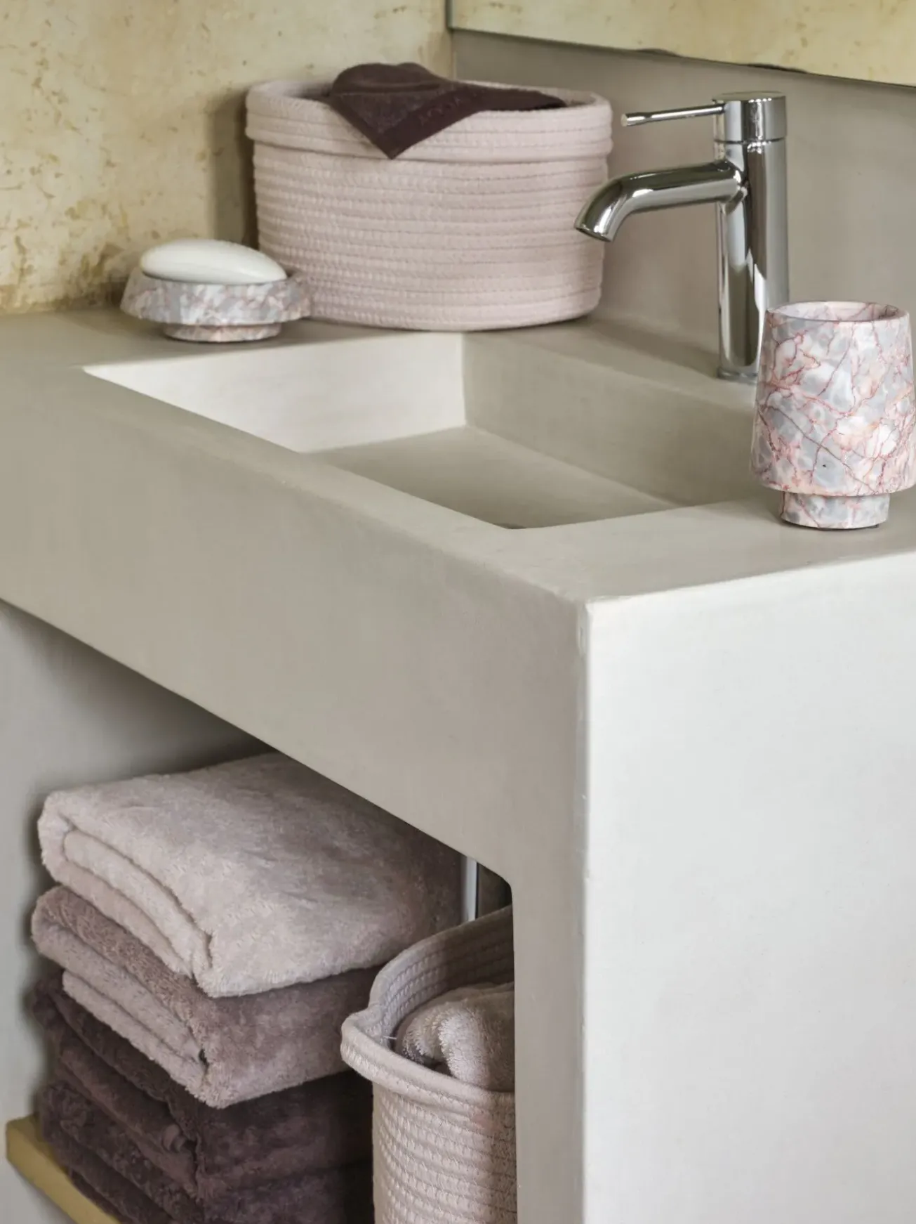 Bath & Living Aquanova Aquanova ORION cup / toothbrush holder Almond