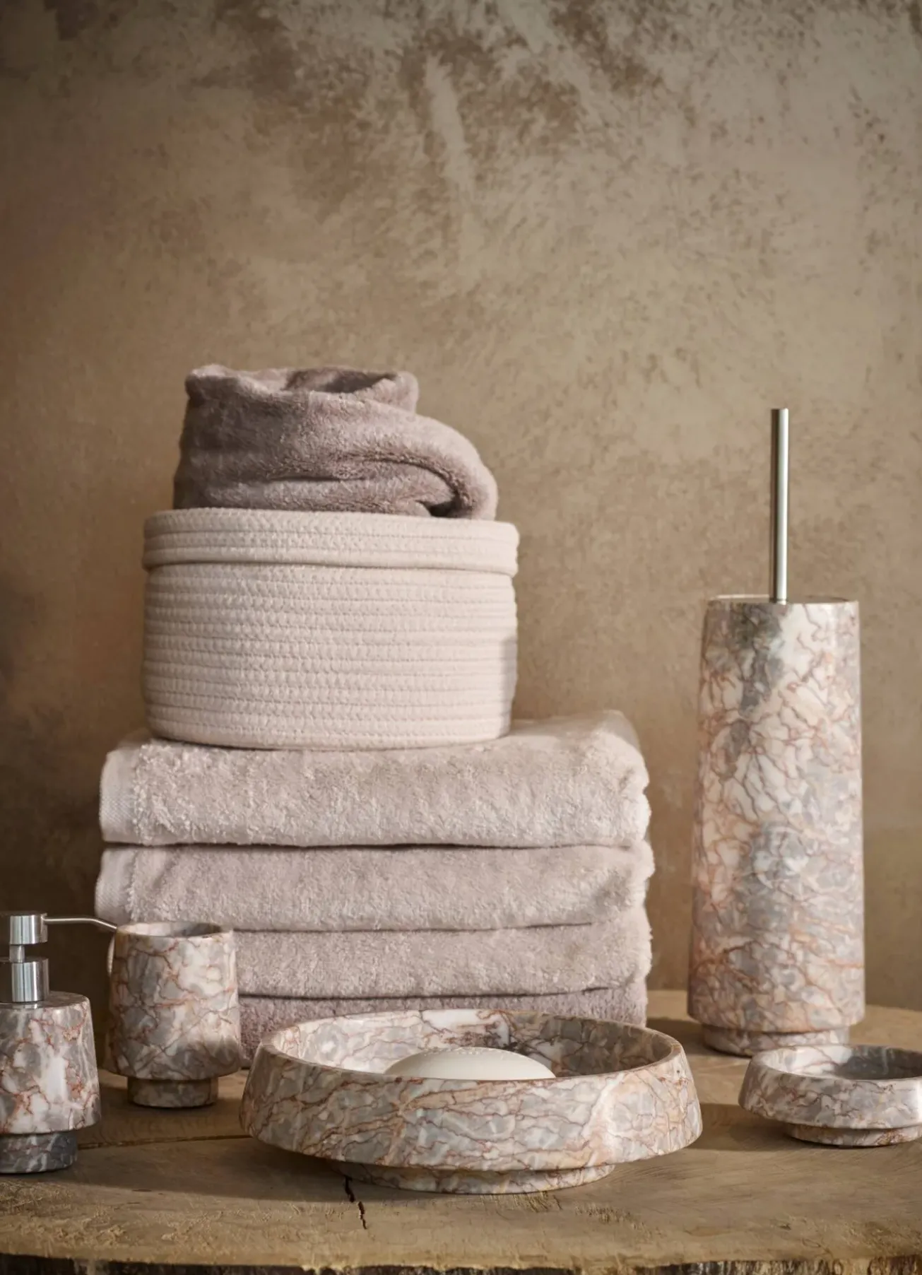 Bath & Living Aquanova Aquanova ORION toilet brush holder Almond