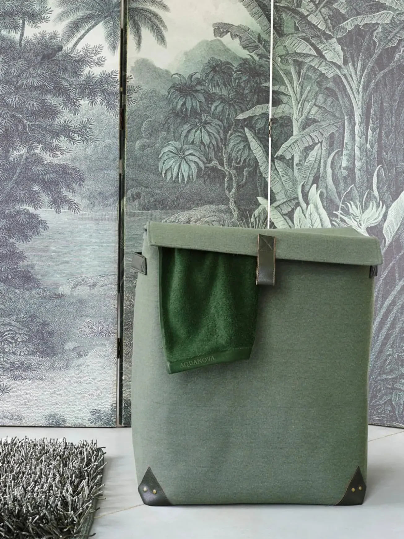 Bath & Living Aquanova Bath mat KEMEN , light green (KEMBM) with anti-slip
