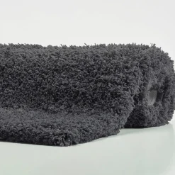 Bath & Living Aquanova Bath mat MUSA color Caviar-633 (dark gray)