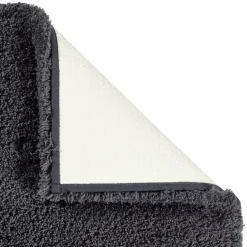 Bath & Living Aquanova Bath mat MUSA color Caviar-633 (dark gray)