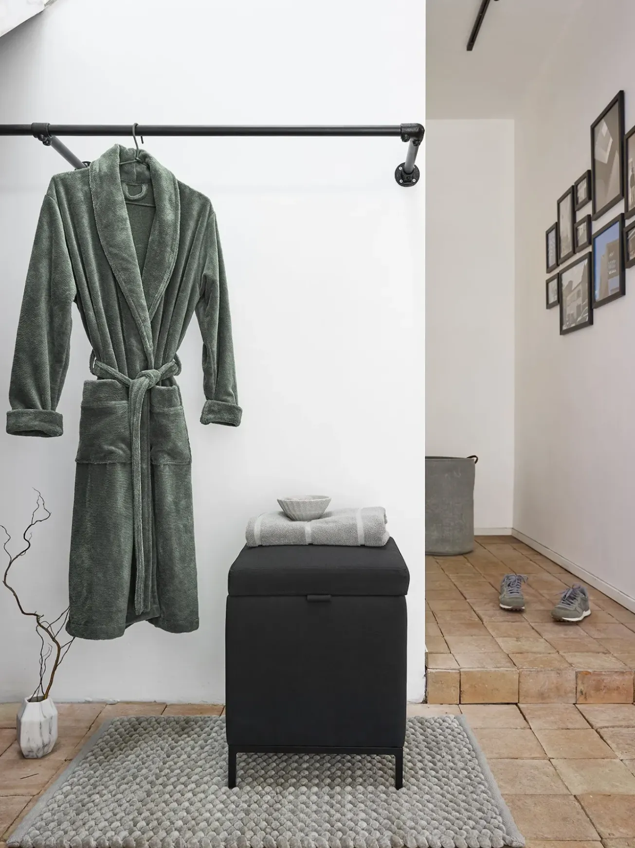 Bath & Living Aquanova Bathrobe EINAR color Forest-269 (green)