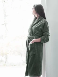 Bath & Living Aquanova Bathrobe EINAR color Forest-269 (green)