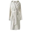Bath & Living Aquanova Bathrobe with hood OSLO color Cloud (white) Size XL