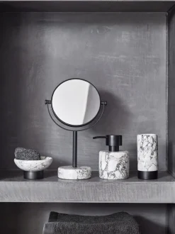 Bath & Living Aquanova Cosmetic mirror NERO color Alba (grey)