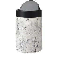 Bath & Living Aquanova Cosmetics waste bin NERO color Alba (grey)