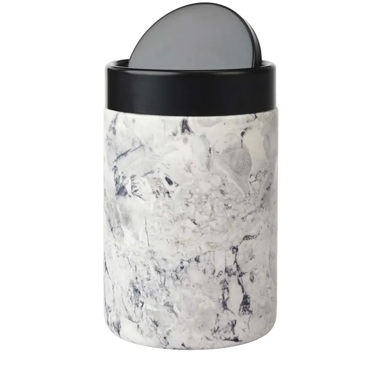 Bath & Living Aquanova Cosmetics waste bin NERO color Alba (grey)