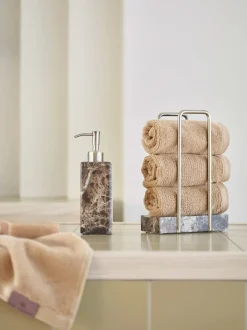 Bath & Living Aquanova Guest towel holder HAMMAM Brown-01