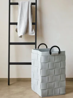 Bath & Living Aquanova Laundry basket DIX color Silver Gray (DIXLAL-95)
