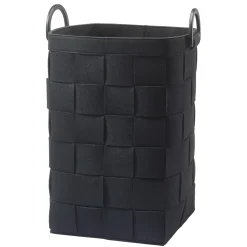 Bath & Living Aquanova Laundry basket DIX color black (DIXLAL-09)