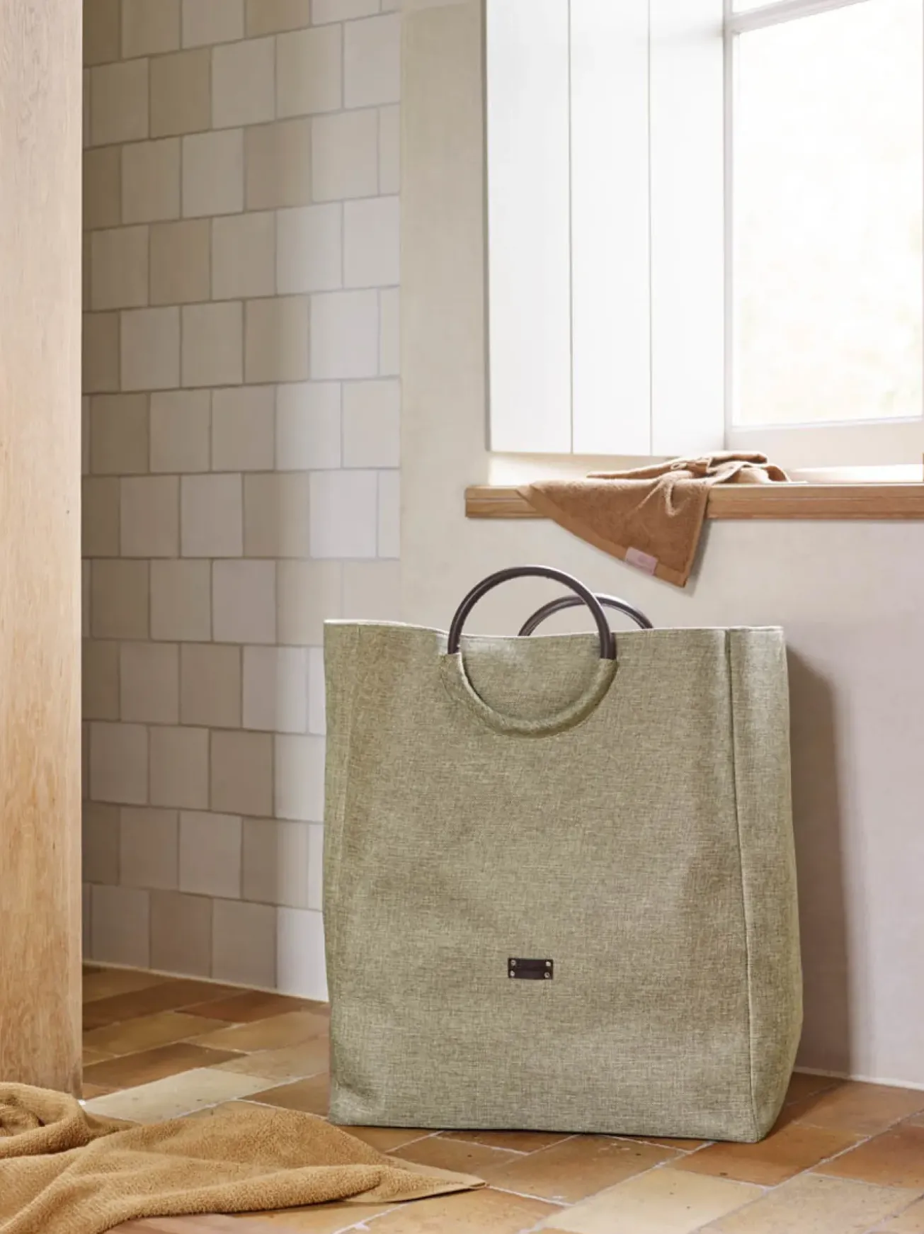 Bath & Living Aquanova Laundry basket JADA color Beige-15 (Beige)