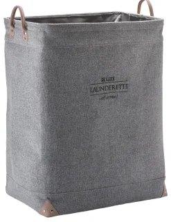Bath & Living Aquanova Laundry basket LUBIN Silver Gray-95