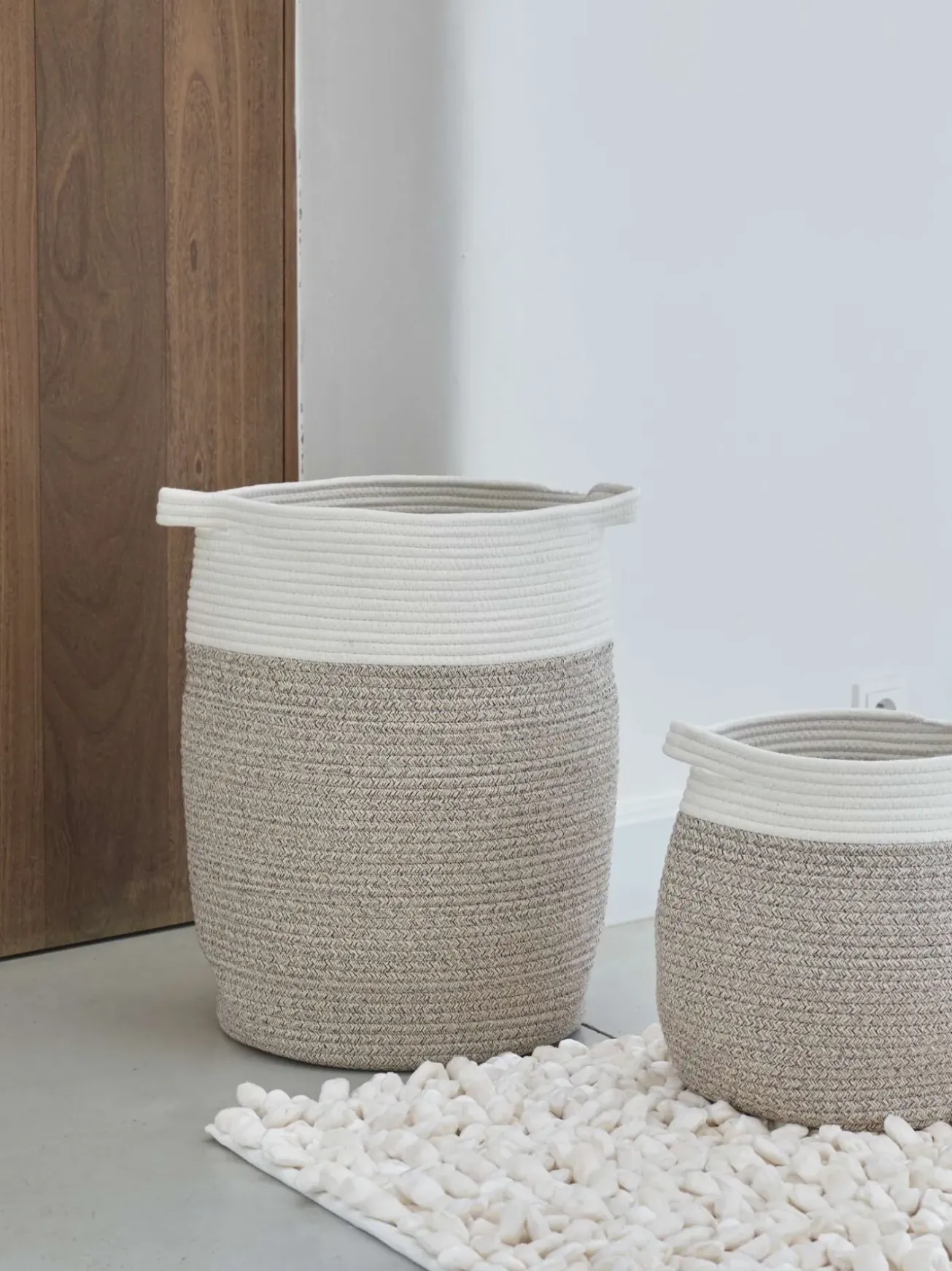 Bath & Living Aquanova Laundry basket Osman (beige) small
