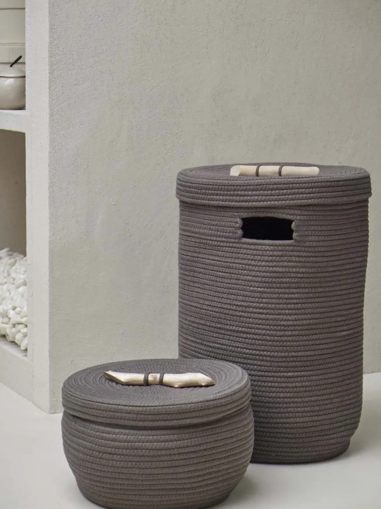 Bath & Living Aquanova Laundry basket OTIS color (gray / gray-brown)