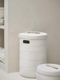 Bath & Living Aquanova Laundry basket OTIS color (beige / greige)