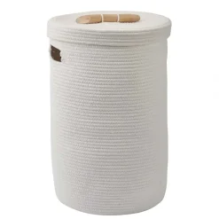 Bath & Living Aquanova Laundry basket OTIS color (ivory / white)