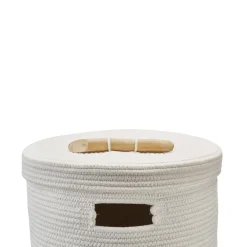 Bath & Living Aquanova Laundry basket OTIS color (ivory / white)