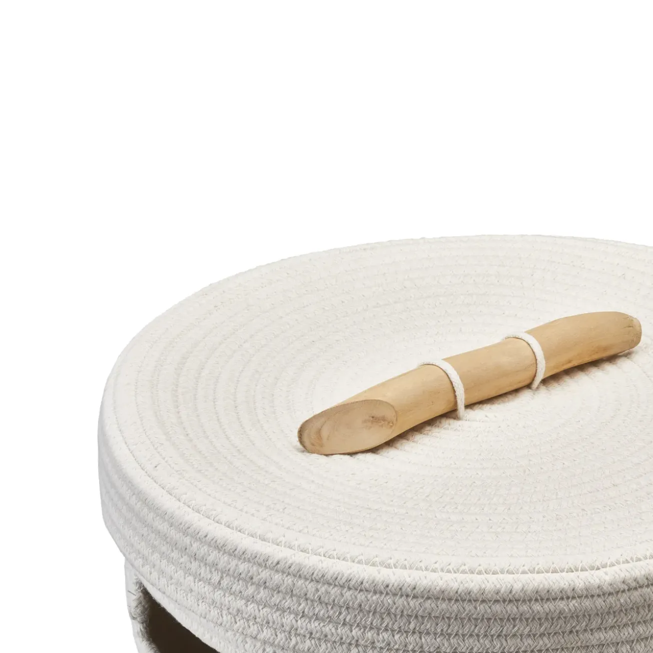 Bath & Living Aquanova Laundry basket OTIS color (ivory / white)