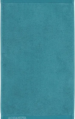 Bath & Living Aquanova Package deal 3: 4x guest towel + 1x washcloth LONDON color Teal-70