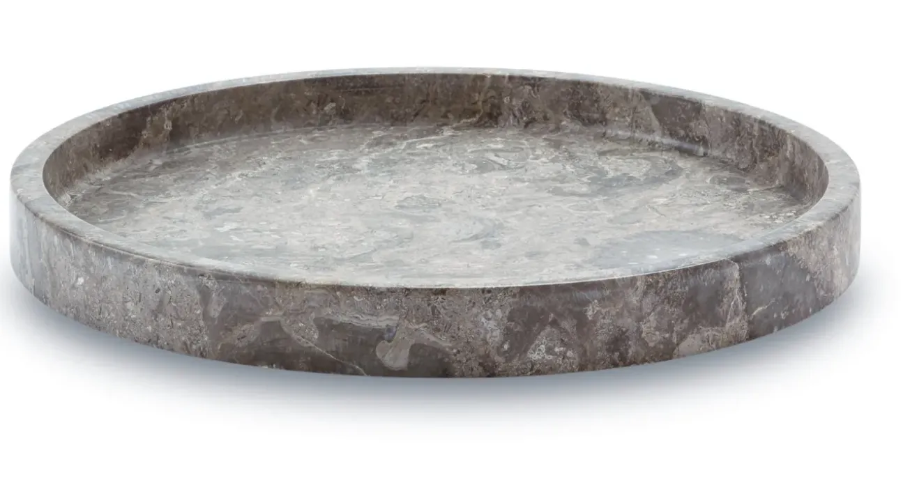 Bath & Living Aquanova Round tray / bowl CONOR color Greige, (gray / beige)
