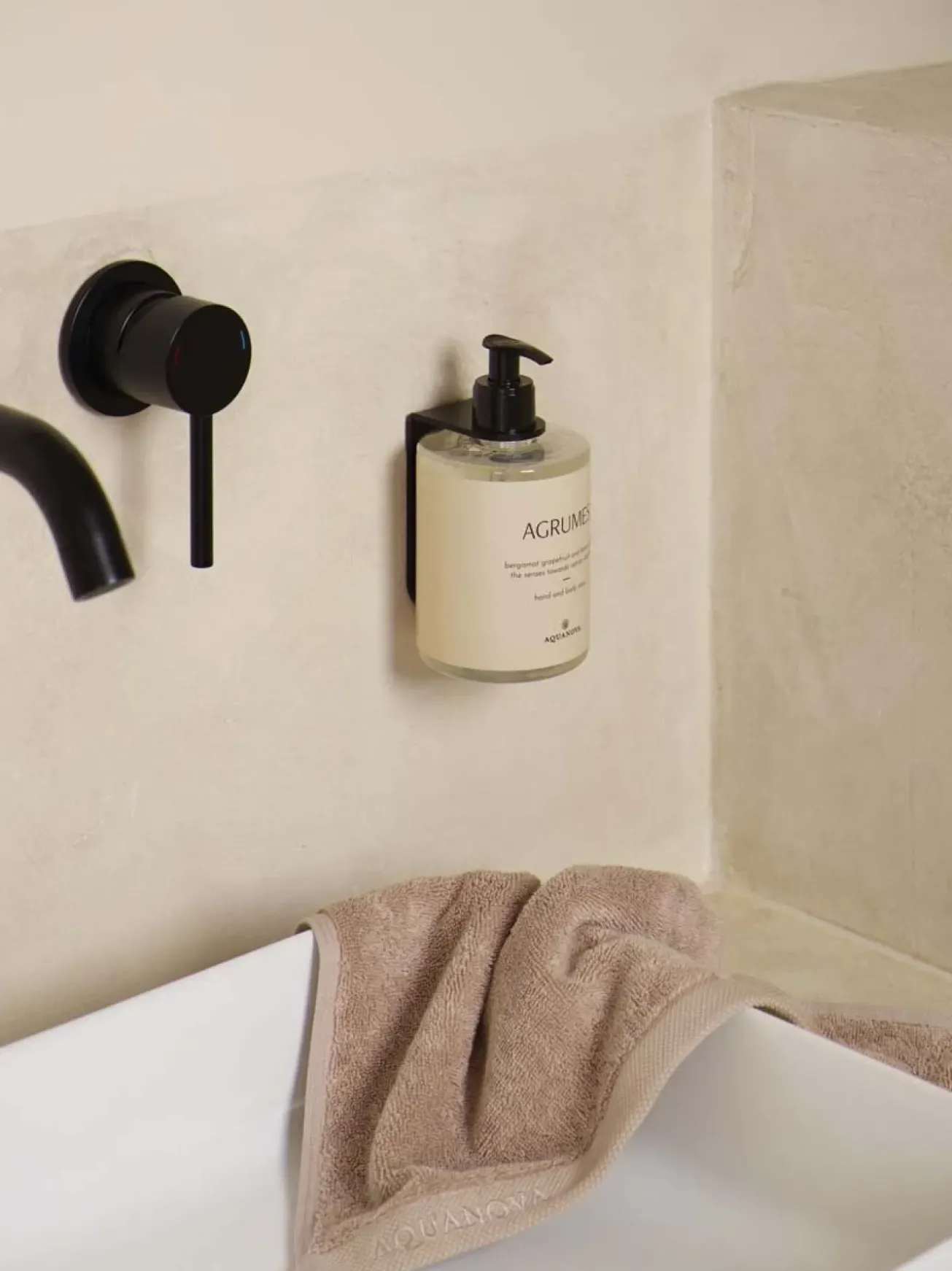 Bath & Living Aquanova Soap pump holder wall CYRA color