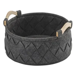Bath & Living Aquanova Storage basket AMY color Dark Gray-98 (gray / anthracite) small