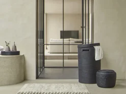 Bath & Living Aquanova Storage basket CINO color Black (black)