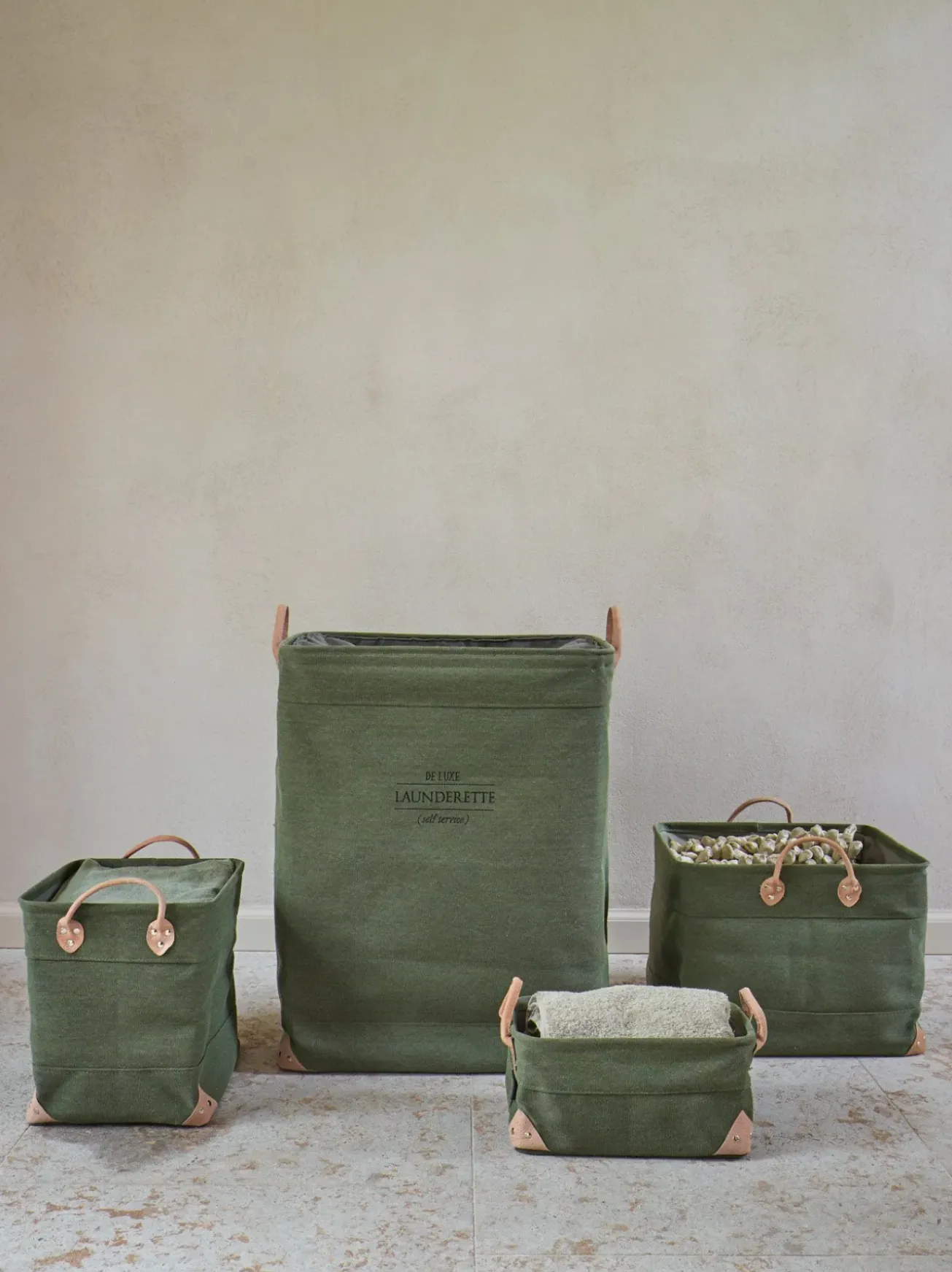 Bath & Living Aquanova Storage basket LUBIN Sage Green-582 (Small)