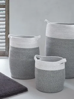 Bath & Living Aquanova Storage basket Osman Silver Gray-95 (gray) small