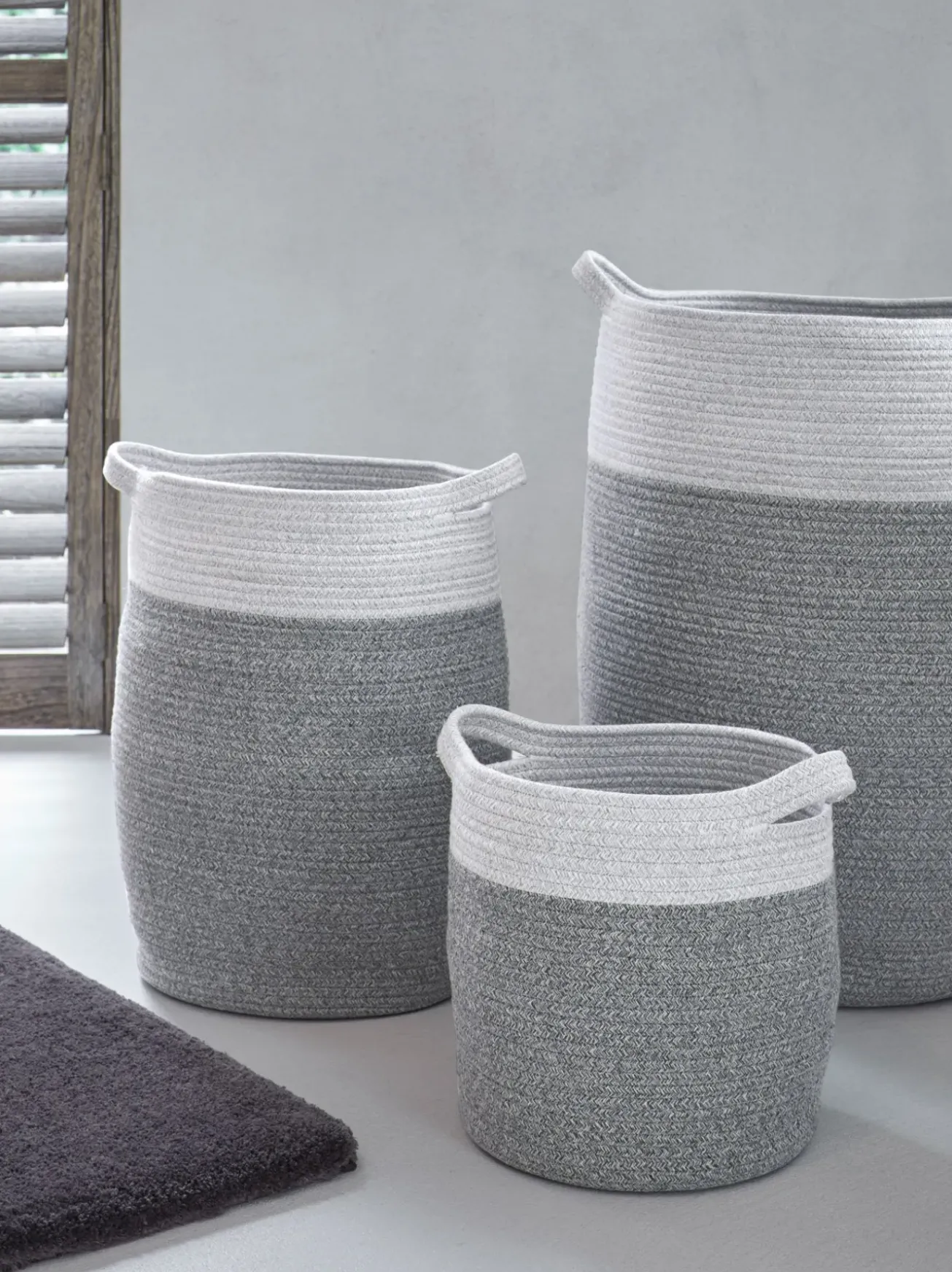 Bath & Living Aquanova Storage basket Osman Silver Gray-95 (gray) small