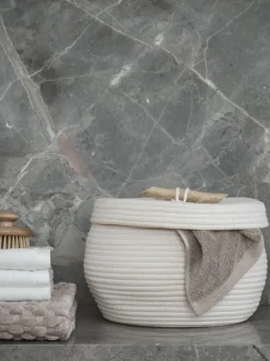 Bath & Living Aquanova Storage basket OTIS color (beige / greige)