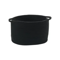Bath & Living Aquanova Storage basket RENA color Midnight Black-901 (Medium)