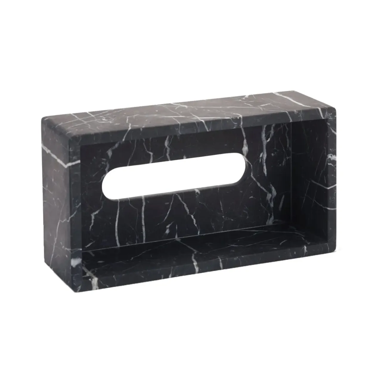 Bath & Living Aquanova Tissue holder NERO color Black (black)