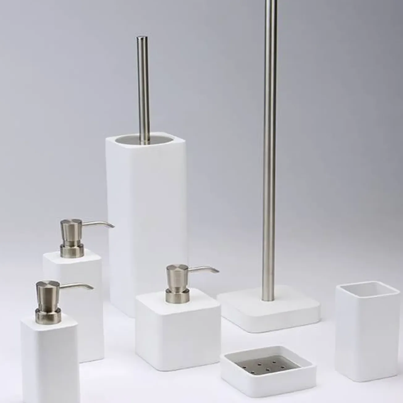 Bath & Living Aquanova Toilet brush holder Ona White-43