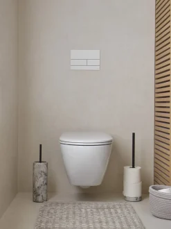 Bath & Living Aquanova Toilet brush holder NERO color Alba (gray)