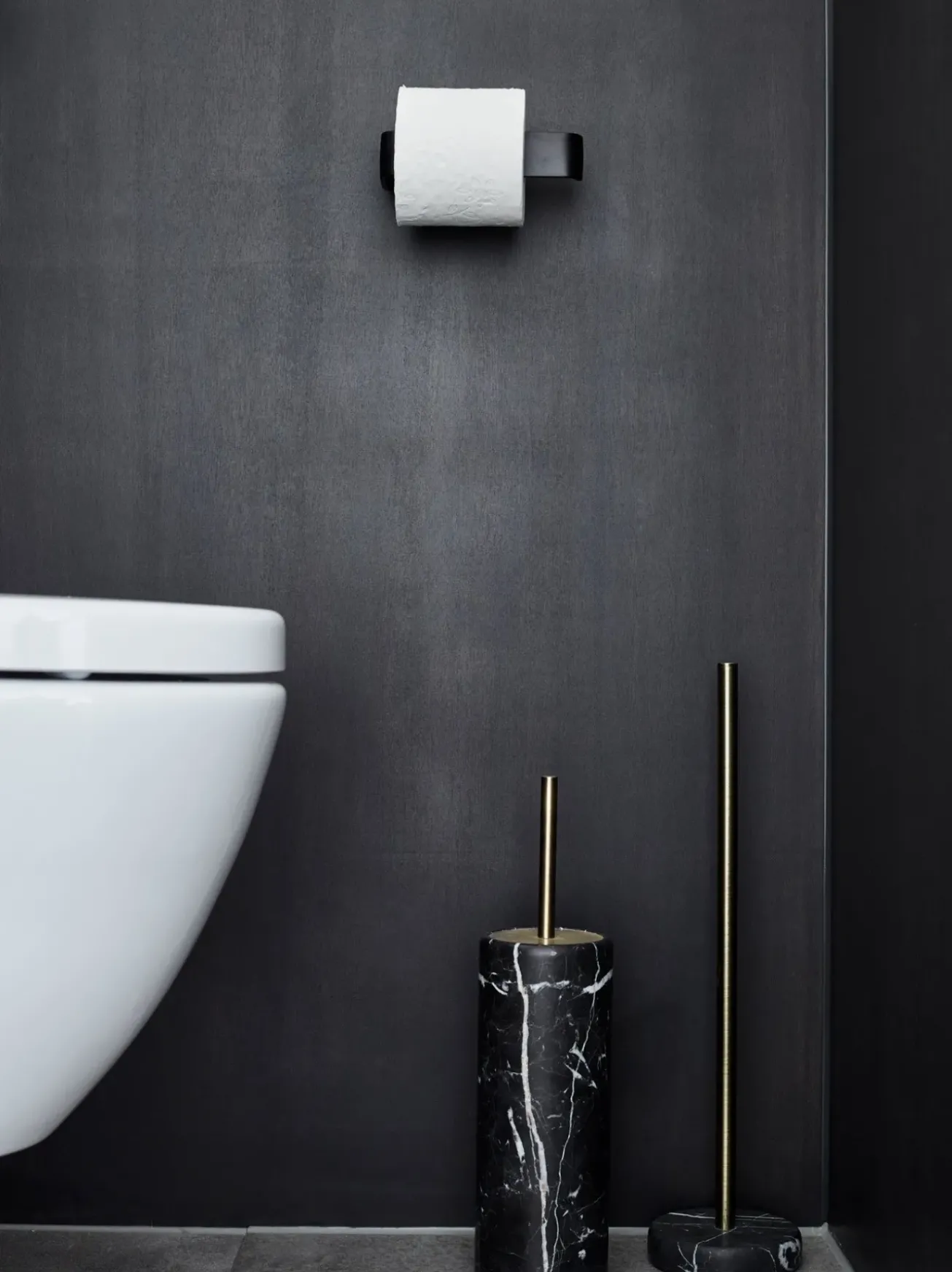 Bath & Living Aquanova Toilet roll holder NERO color Black (black)