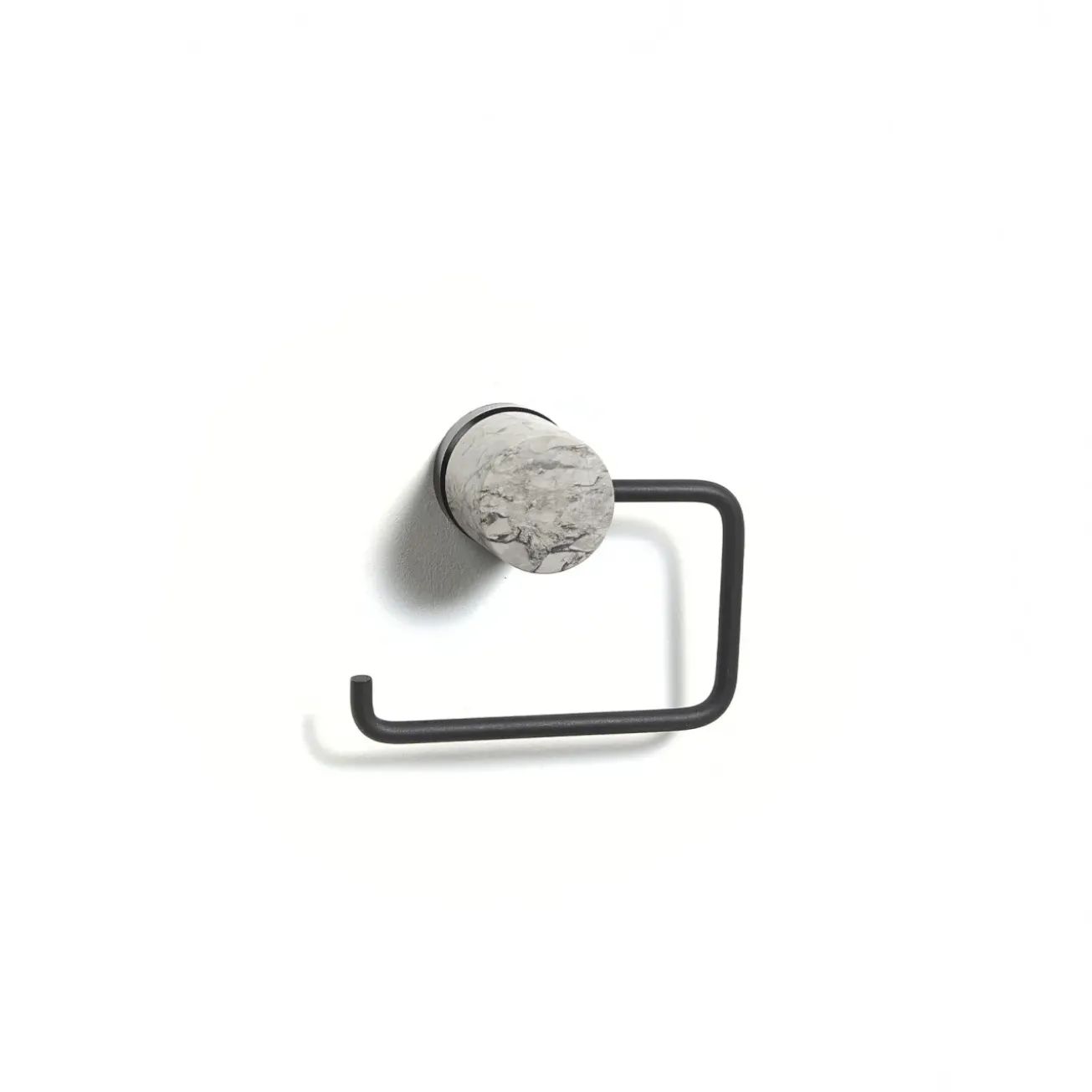 Bath & Living Aquanova Toilet roll holder NERO color Alba (gray)