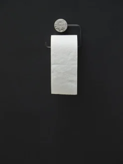 Bath & Living Aquanova Toilet roll holder NERO color Alba (gray)