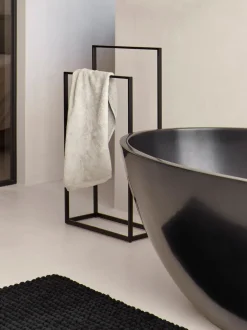 Bath & Living Aquanova Towel rack YURI black, height 83 cm (YURTLH-09)