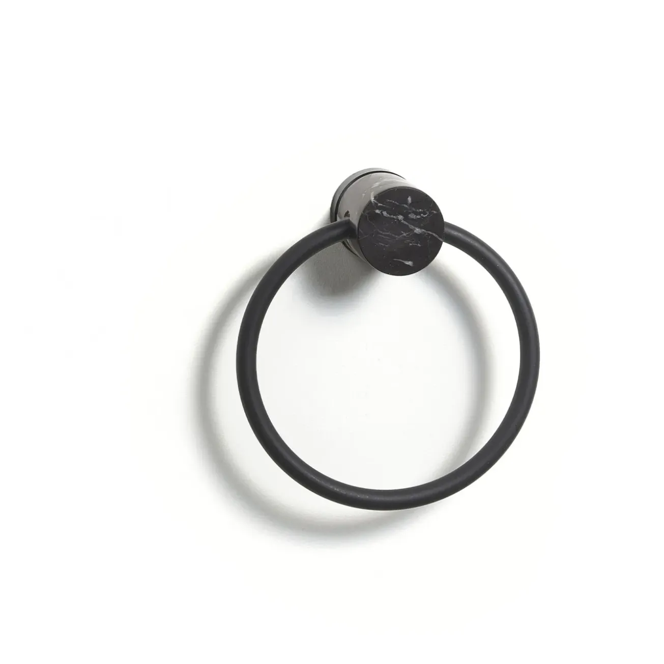 Bath & Living Aquanova Towel ring NERO color Black (black)