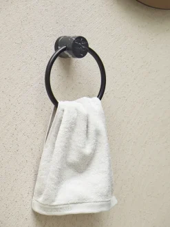 Bath & Living Aquanova Towel ring NERO color Black (black)