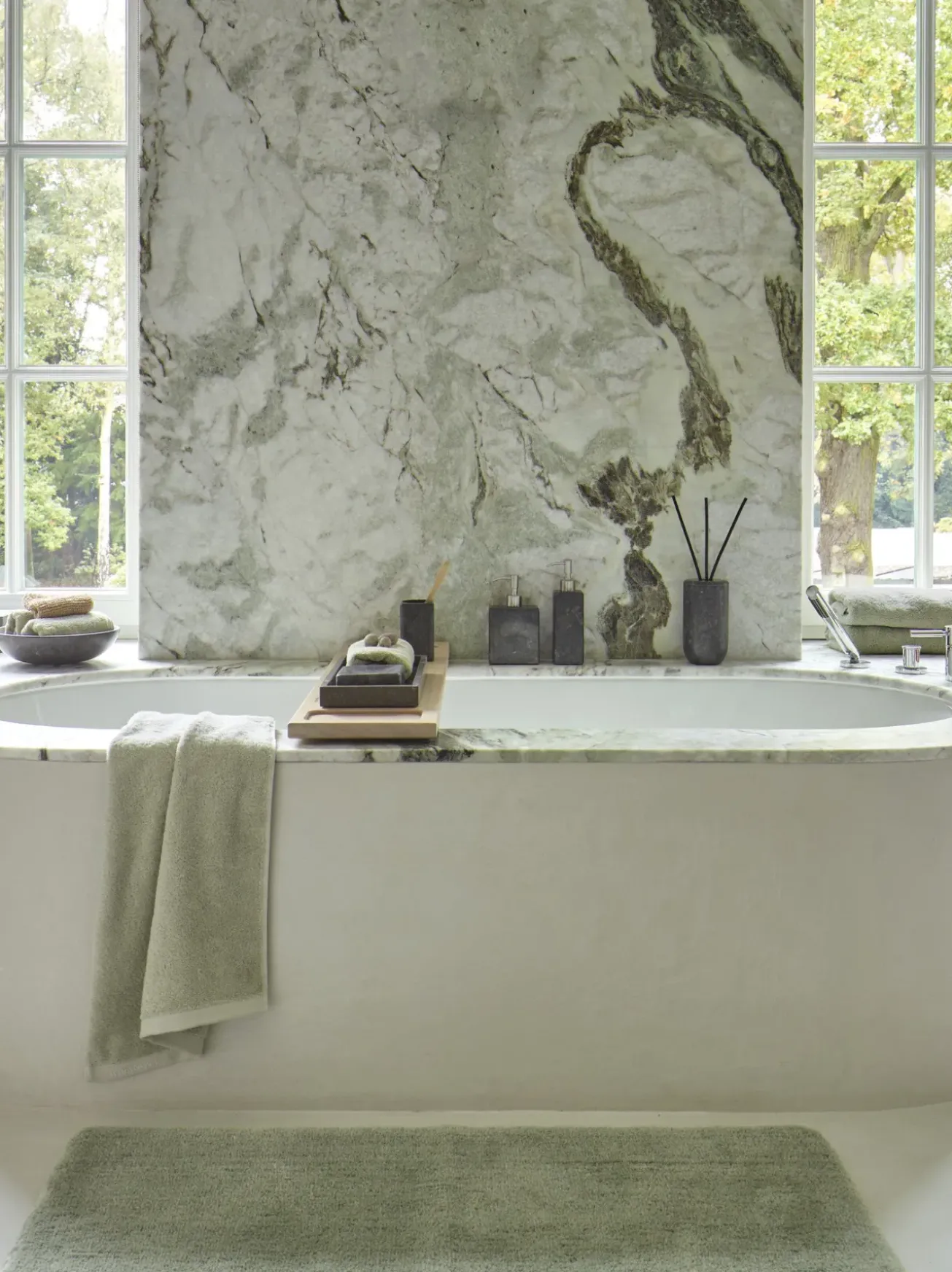 Bath & Living Aquanova Tray / Bowl HAMMAM Dark Gray-98 (rectangle)