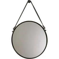 Bath & Living Aquanova Wall mirror with belt THYMO black (THYMIR-09)