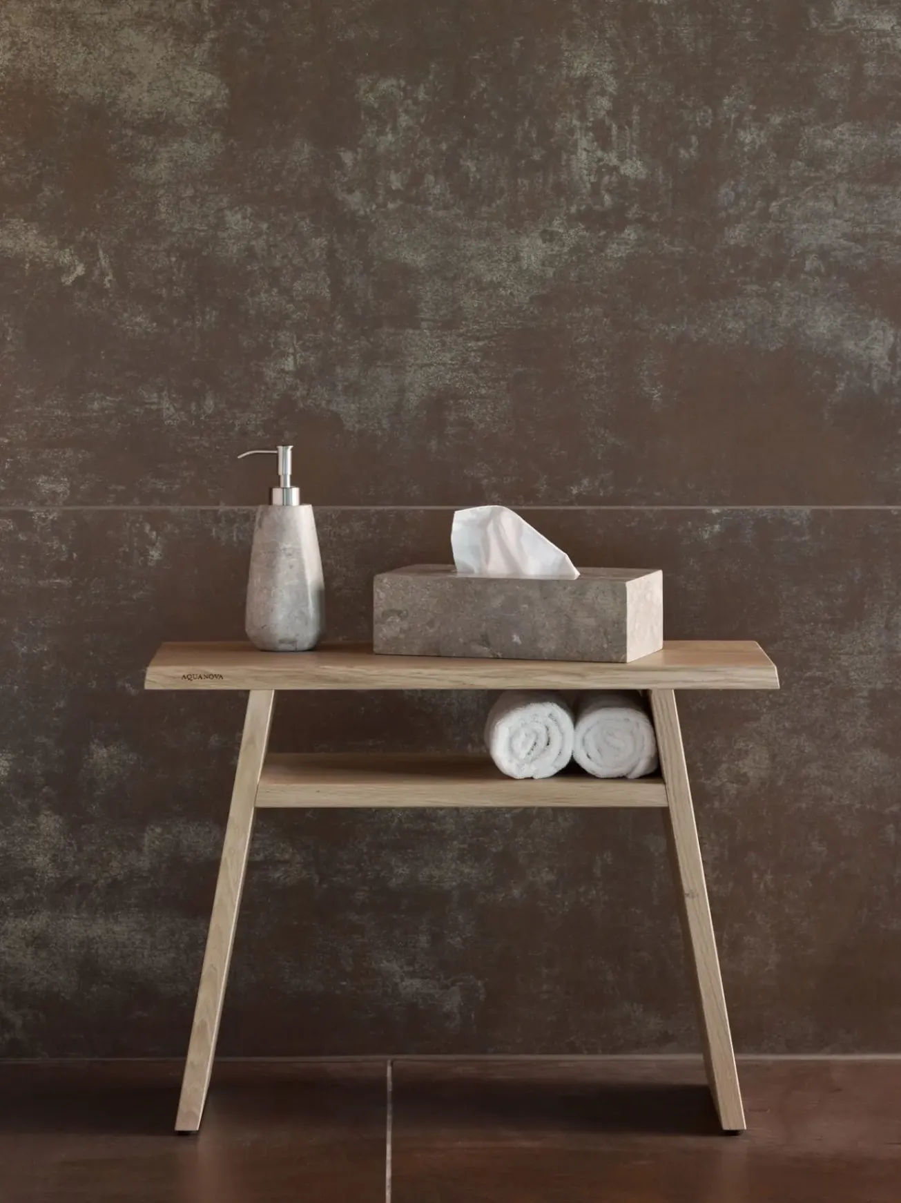 Bath & Living Aquanova Wooden stool MINK solid oak (MINBBM-387)
