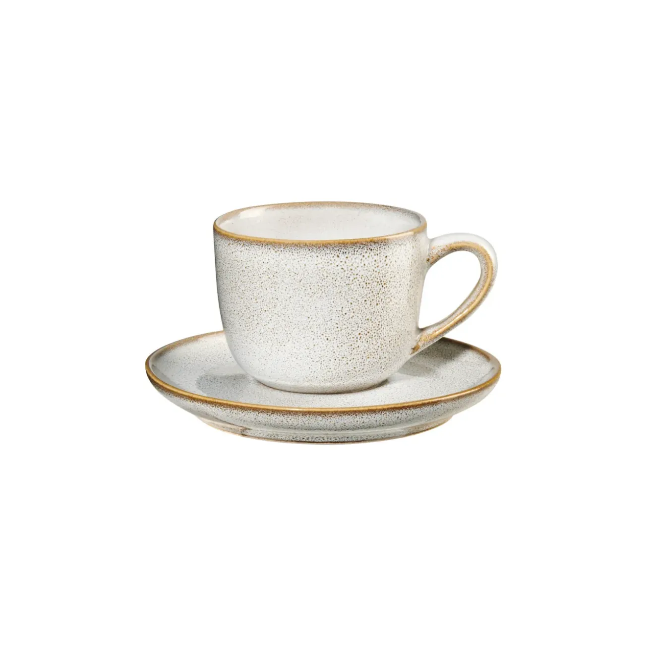 Bath & Living ASA Selection SAISONS espresso cup and saucer color Sand (beige)