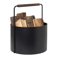 Bath & Living Blomus ASHI firewood basket medium (brown oak) 66165