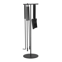 Bath & Living Blomus ASHI 5-piece standing fireplace set ( oak) 66154