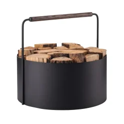 Bath & Living Blomus Blomus ASHI firewood basket brown large