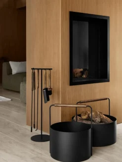 Bath & Living Blomus Blomus ASHI firewood basket brown large